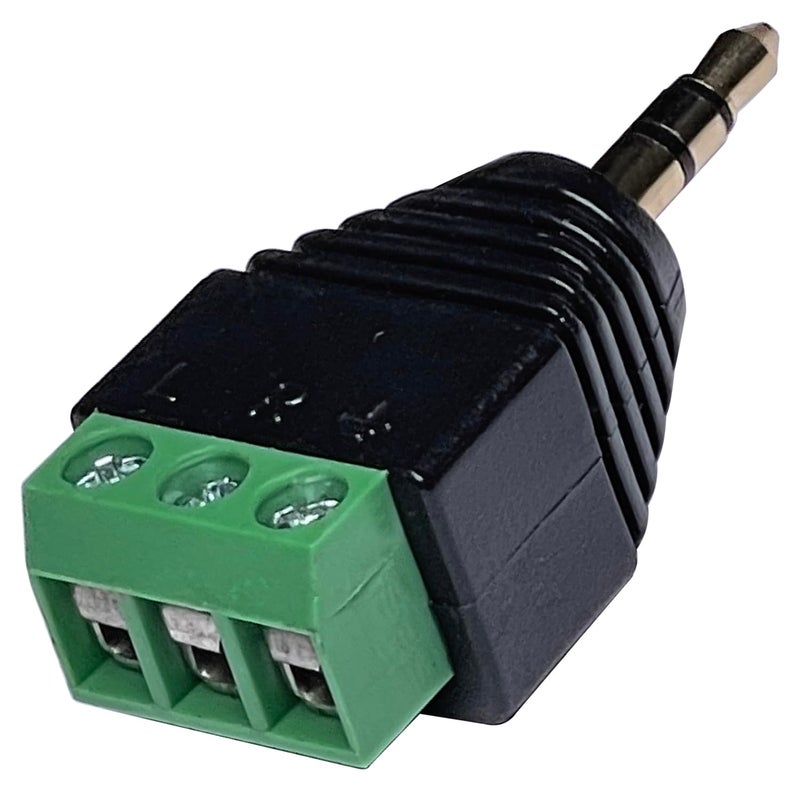 CESS 3.5mm Stereo TRS Male Plug to AV Screw Audio Balum Terminal, Solder-Free, Quick Screw Connection for Surveillance and Engineering Projects (4 Pack) - Image 5